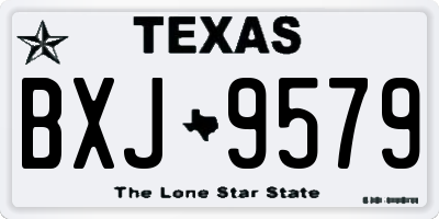 TX license plate BXJ9579