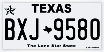 TX license plate BXJ9580