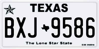 TX license plate BXJ9586