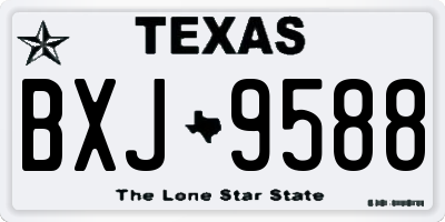 TX license plate BXJ9588