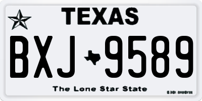 TX license plate BXJ9589