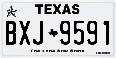 TX license plate BXJ9591