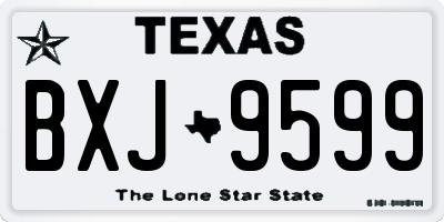 TX license plate BXJ9599
