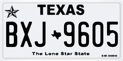 TX license plate BXJ9605