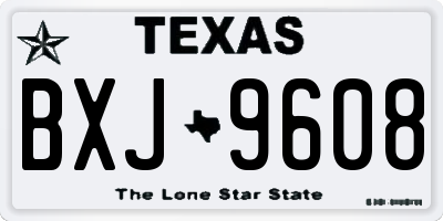TX license plate BXJ9608