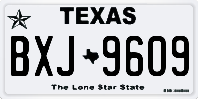TX license plate BXJ9609