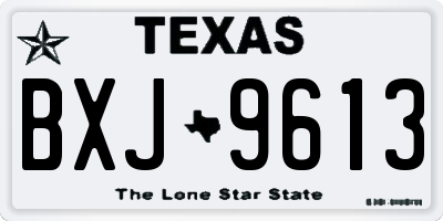 TX license plate BXJ9613