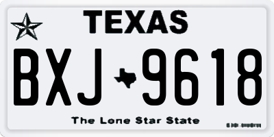 TX license plate BXJ9618