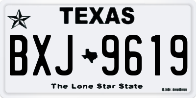 TX license plate BXJ9619
