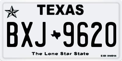 TX license plate BXJ9620