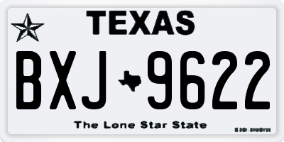 TX license plate BXJ9622