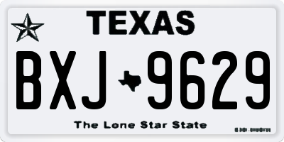 TX license plate BXJ9629