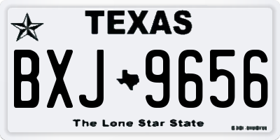 TX license plate BXJ9656