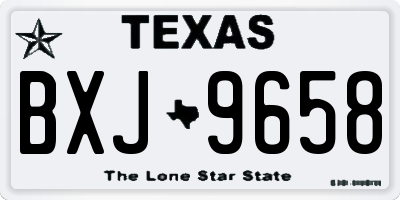 TX license plate BXJ9658
