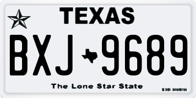 TX license plate BXJ9689