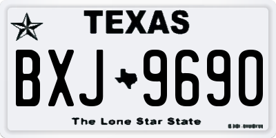 TX license plate BXJ9690