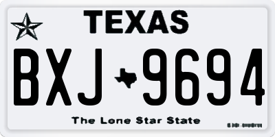 TX license plate BXJ9694
