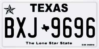 TX license plate BXJ9696