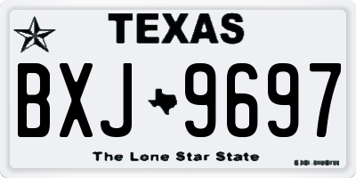 TX license plate BXJ9697