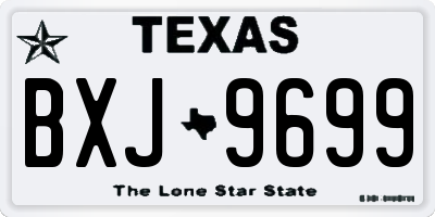 TX license plate BXJ9699