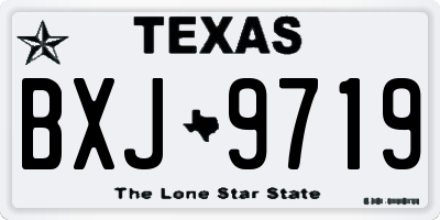 TX license plate BXJ9719