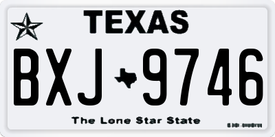 TX license plate BXJ9746