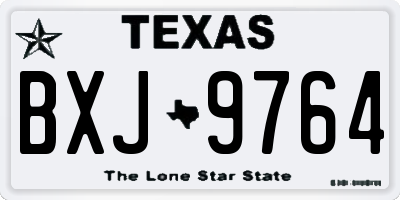 TX license plate BXJ9764