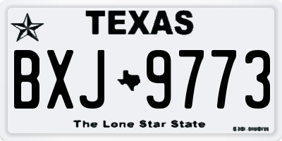 TX license plate BXJ9773