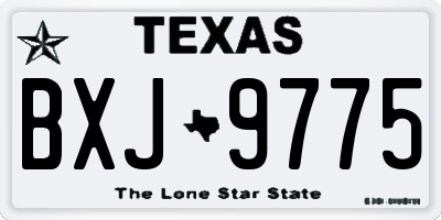 TX license plate BXJ9775