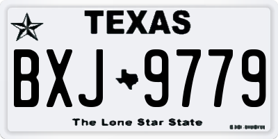 TX license plate BXJ9779