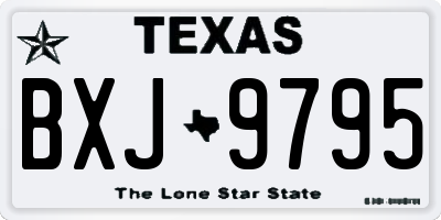 TX license plate BXJ9795