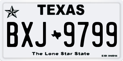 TX license plate BXJ9799