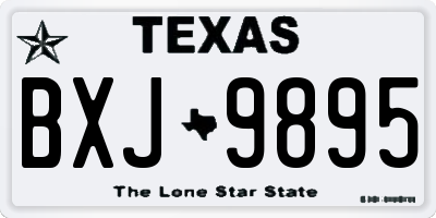TX license plate BXJ9895