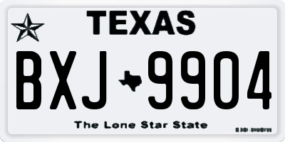 TX license plate BXJ9904