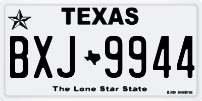 TX license plate BXJ9944