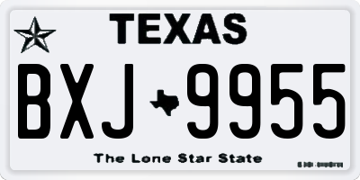 TX license plate BXJ9955
