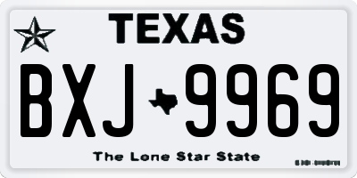 TX license plate BXJ9969