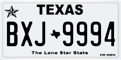 TX license plate BXJ9994