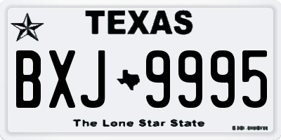 TX license plate BXJ9995