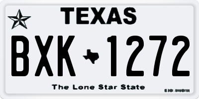 TX license plate BXK1272