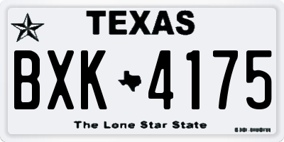 TX license plate BXK4175