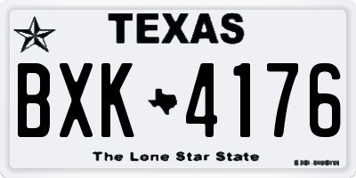 TX license plate BXK4176