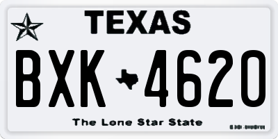 TX license plate BXK4620