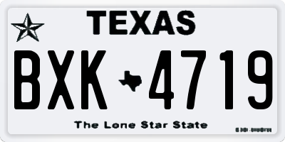 TX license plate BXK4719