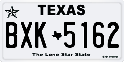 TX license plate BXK5162