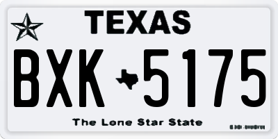 TX license plate BXK5175