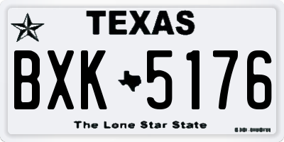 TX license plate BXK5176