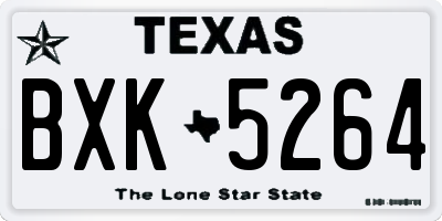 TX license plate BXK5264