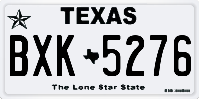 TX license plate BXK5276