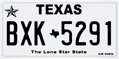 TX license plate BXK5291